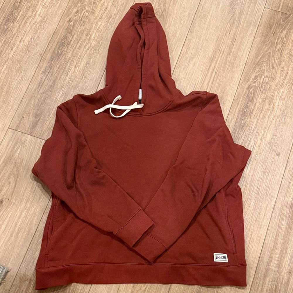 Duluth trading women’s souped up sweats Rust Hoodie Sweater